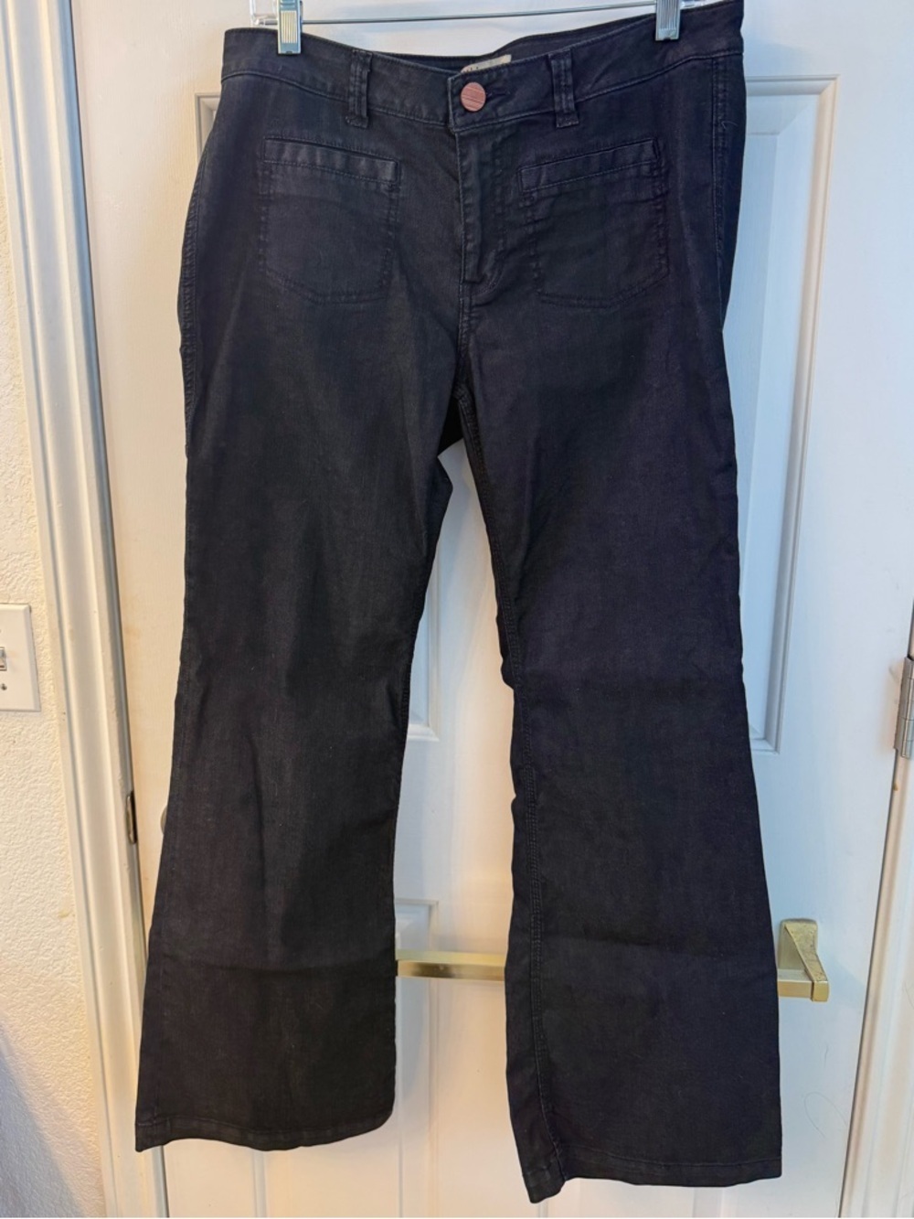 CAbi Black Wide-Leg Jeans